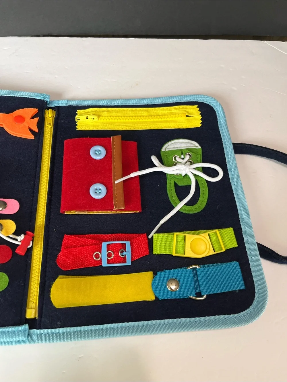 Learning Activity Alphabet Animal Tote Velcro soft.